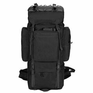 Ye yu large-capacity emergency rescue backpack for outdoor mountaineering and hiking military training, black