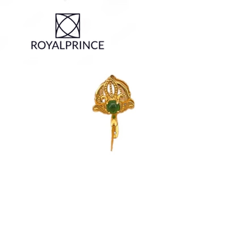 Royalprincess gold-plated thickened pendant buckle guanyin buddha jade clip oblique hole straight hole jewelry pendant no. 1 color straight hole