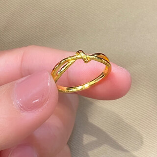 Maiyong's new product, 18k gold twist ring, female ring, endless lingering concentric knotted gold ring, temperament gift for girlfriend, knotted ring, us size 5