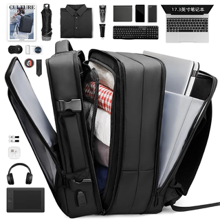 Marco leyden backpack travel large capacity computer bag notebook 17.3-inch business bag expandable for gifts