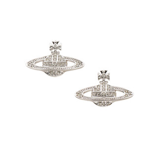 Snqp official quality vivienn queen mother saturn earrings vivien embossed brooch pearl wedding anniversary silver earrings hong kong direct mail 24 hours delivery