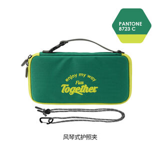 Sailoto document storage bag, portable and simple travel passport holder, large capacity, multi-functional ticket protection card holder, passport bag - green, can hold 4-5 passports