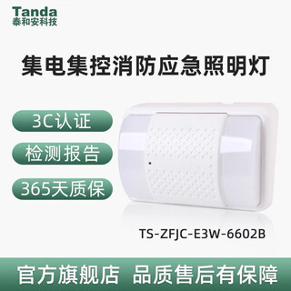 Taihean wall-mounted emergency light 660166026604 intelligent evacuation emergency double-headed light centralized power supply 36v wall-mounted double-headed light (3w)-6602b
