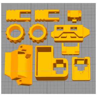 Bilibili dayu diy cantilever 3d printer dayuspa non-standard metal parts pla print v1.1 black pla print