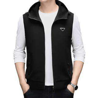 Seven 7 young men's light business thin vest spring and autumn sleeveless suit waistcoat black xl 180