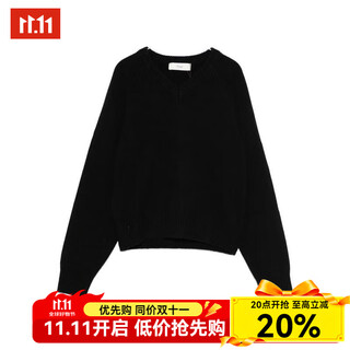 Dunst25 new fashionable temperament women's sweater, warm and comfortable black daily commuting simple sweater casual black one size | s