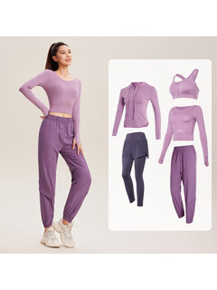 Vanstick yoga wear women's suit morning running professional sportswear autumn and winter new pilates training black (long sleeve) two-piece set tc42757瓓s