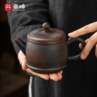 Haofeng 2025 new purple pottery teapot teapot complete tea set set high-end household xishi teapot mid-autumn festival gift