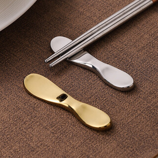 Fortune pig stainless steel chopstick holder creative chopstick holder for home high-end tableware new chopstick holder exquisite and beautiful spoon holder pillow type chopstick holder - mirror color