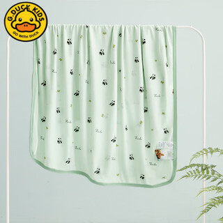 G.ducka type baby gauze cover blanket baby special small cooling blanket newborn thin four-season universal air-conditioned small quilt panda paradise 120cm*150cm