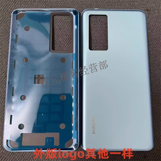 Lzqly is suitable for redmi k50 back cover original glass k50pro back shell k50 version mobile phone battery cover headphone accessories k50 version ice sea blue single back cover external logo