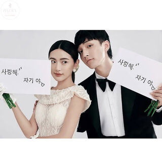 Yusenyi wedding photo props engagement valentine's day hand holding sign wedding dress photography certificate happy inscription decoration korean brand pair board 3020