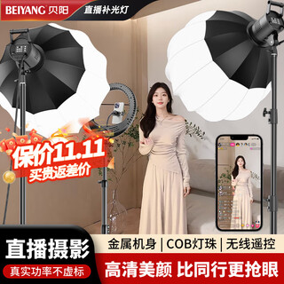 Beiyang live photography fill light, live broadcast light, spherical deep polished lamp, plant lighting, professional live broadcast room special soft light, high brightness cob soft light ball, portrait beauty environment light