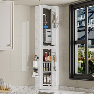 Clcey gas meter shielding decorative shelf kitchen gas pipe shielding cover hole plate natural gas pipe shielding cabinet length*height*thick u-shaped laminate calculate the price separately