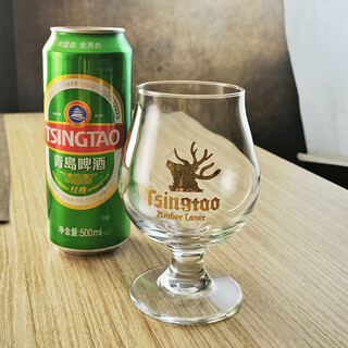 Tsingtao beer ipa exclusive beer cup amber lager beer glass goblet craft beer cup plus tsingtao amber lager 370ml 6 pack