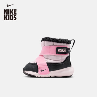 Nike (nike) small flying saucer baby easy to put on and take off warm sports boots winter plush baby for boys and girls nike dd0303
