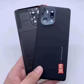 Suitable for oppo findx5 original back cover frosted glass rear screen disassembly battery cover find x5 glossy glass (plain black) single back cover + free waterproof glue + workmanship