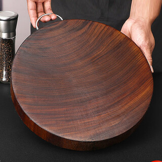 All-purpose african wood clam wood cutting board commercial household round wood solid wood cutting board 28*5cm