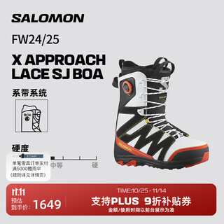 Salomon 24-25 snow season outdoor skiing snowboard snowshoes x approach lace sj boa l47580900 26.5