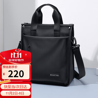 Golf (golf) business briefcase men's handbag 13-inch computer bag multi-compartment office document bag single shoulder crossbody bag