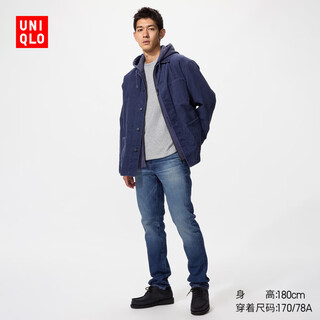 Uniqlo men's fit jeans/washed product casual long pants 25 new style 479317 479317/65 royal blue 31/170/78a