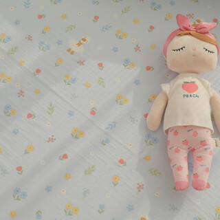 Little white goose children's sheets baby double-layer gauze 100 pure cotton sheets single piece dormitory baby/kindergarten sheets 90x150cm little white goose