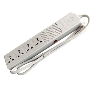 Hua'anbao hab-rbi type red and black power filter isolation socket plug strip wiring board filter converter row plug 4 4 sockets 1.5 meters line