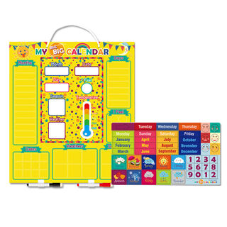 Children's four seasons weather calendar chinese and english record sheet magnetic sticker erasable hanging board baby cognition exported to europe english calendar weather magnetic drawing board 39x44cm