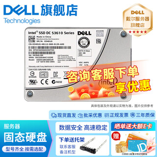 戴尔（DELL）服务器硬盘 工作站企业级硬盘 NAS数据存储阵列硬盘 960GB【SATA SSD 2.5英寸】盒装 随机盘体 购买硬盘送硬盘托架