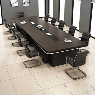 Office conference table long table office table and chair combination modern simple negotiation training long table rectangular strip 2.0m conference table