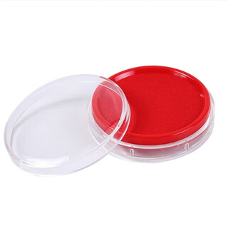 M&g stationery (m&g) ayz97512 80mm round quick-drying ink pad (price unit) red