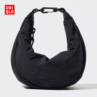 Uniqlo women's men's multi-purpose multi-carry mini shoulder bag dumpling bag 480807 09 black one size (21.5 9.5 11.5 cm)