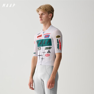Maap men's drome pro air jersey 3.0 short sleeve cycling jersey race white m