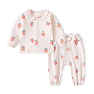 Bray bear baby girl early autumn suit girls long sleeves long pants cotton type a baby split suit outerwear autumn suit western style 1 year old pinkberry+pinkberry_2 piece set 170 cm