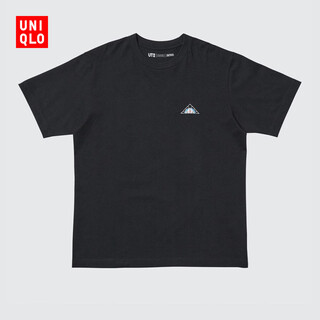 Uniqlo men's and women's ut doraemon meets the louvre printed short-sleeved t-shirt 480136 09 black xl /180/108b