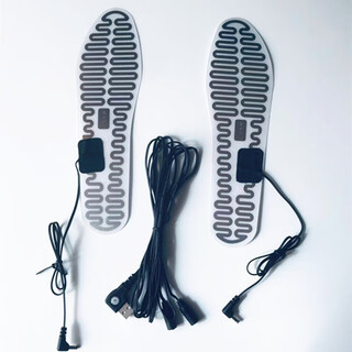 滑雪鞋电热鞋垫发热片.滑雪鞋加热系统.鞋垫电热片.加热片.雪中行 新款US一拖二线中码37~40