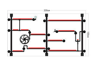 Yusenyi retro iron water pipe wall rack living room wall-mounted solid wood partition rack industrial style display rack wall length 0 width 0 height 10