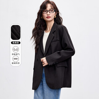 Handu yishe 2025 new spring and autumn commuting fashion casual suit women's loose top high-end versatile and comfortable suit jacket