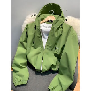 Avocado green soft shell jacket autumn new outdoor sports mountaineering cycling suit american work jacket avocado green xl recommended 125-135 jin jin equals 0.5 kg