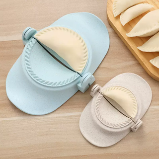 Yusenyi 2022 dumpling household imitation handmade chive vegetable box fancy pattern creative dumpling large trap dumpling mold large size 10.8x9x4.2cm original color