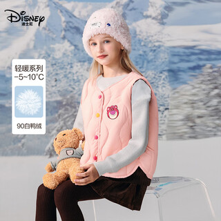 Disney down vest girls 2025 autumn and winter new baby children's clothing medium and large children's lightweight down jacket children's liner clothes