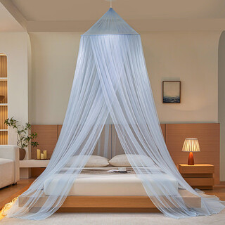 Fantasy dome mosquito net home ceiling bed curtain no installation and no punching for hanging bunk beds qingwu blue gray suction cup ceiling 1.35m (4.5 feet) bed
