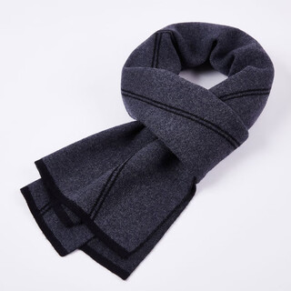 Emz ordos ordos pure cashmere scarf men's winter thickened warm red scarf men's scarf black