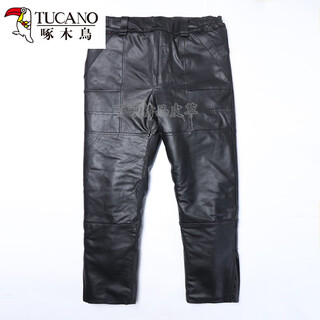 Woodpecker middle-aged men's leather pants with genuine fur and one-piece sheep shear velvet lining with detachable wool cotton trousers plus velvet and thickening for winter riding. black leather pants with wool lining s 2 feet 5 trouser length available.