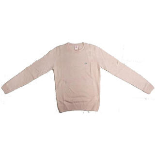 Lacoste french crocodile women's sweater warm and comfortable solid color autumn and winter daily knitted simple rose one size | it xs