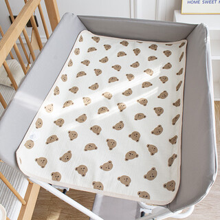 Special diaper pad, baby care table cotton pad, baby convenient diaper pad, children's washable diaper pad, diaper pad-xiongtou 50*70cm
