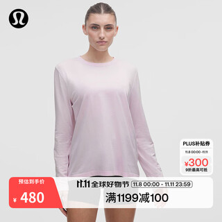 Lululemon丨swiftly relaxed women's sports loose cut long sleeve t-shirt lw3je9s joy pink/joy pink s /6