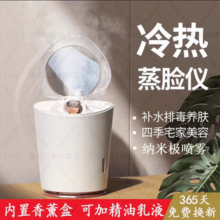Hot and cold dual spray facial steamer, household facial hydration and beauty instrument, facial humidifier, hot spray nano facial steamer, luxury model, cold spray + hot spray
