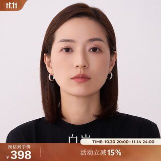 Bai lan white bell earrings women's 925 silver women's earrings high-end light luxurious temperament high-end earrings birthday gift for wife