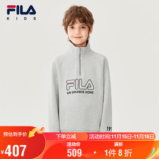 Fila children's sweatshirt 2025 winter men's and large children's pullover sweatshirt